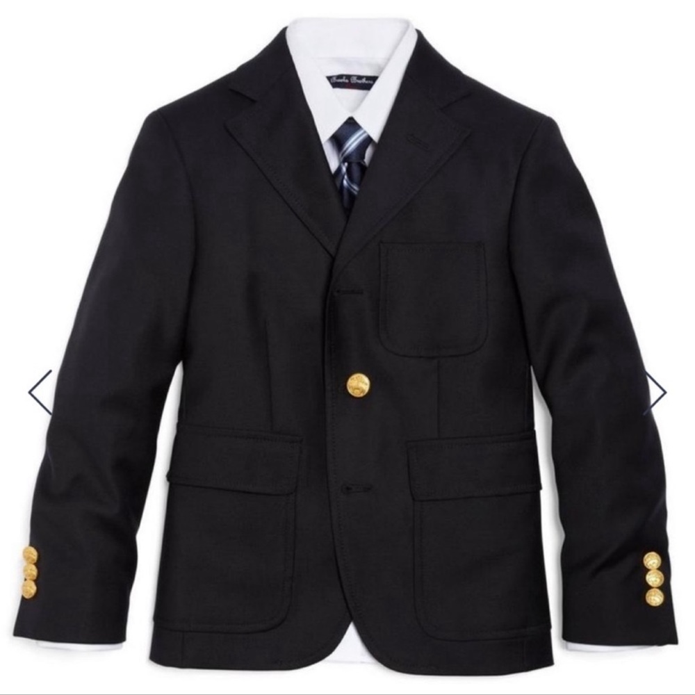 Brooks Brothers Navy Wool Blazer